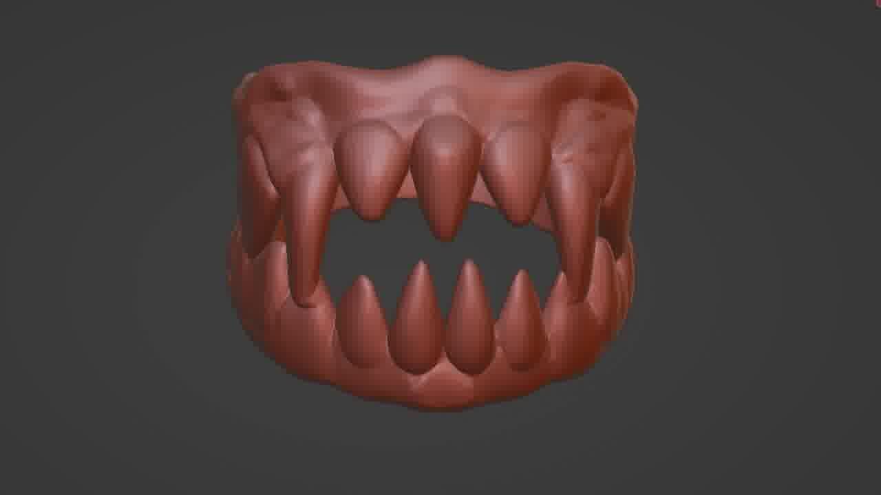 Mouth Ring 3D Printable STL Model  3D print model_46
