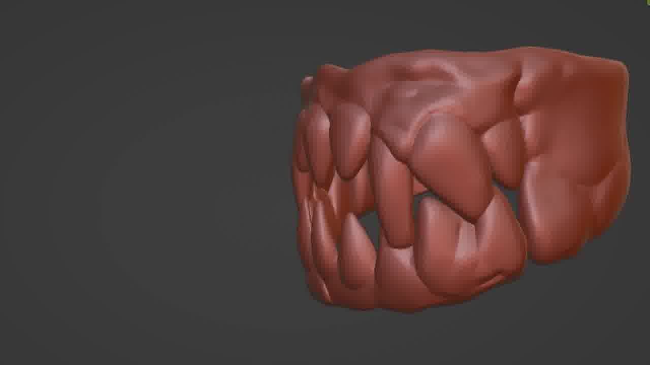 Mouth Ring 3D Printable STL Model  3D print model_19