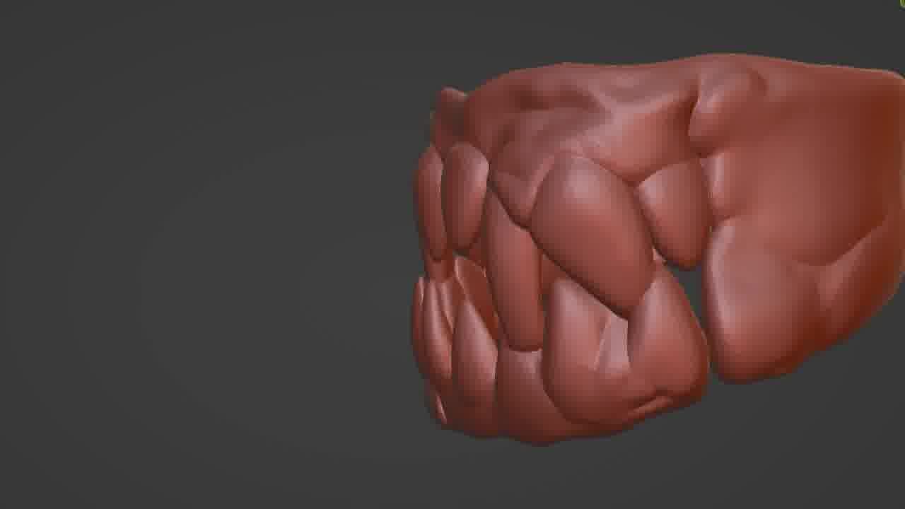 Mouth Ring 3D Printable STL Model  3D print model_23