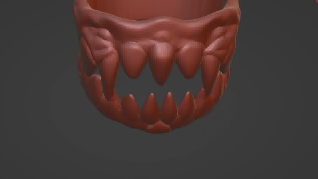 Mouth Ring 3D Printable STL Model  3D print model_48
