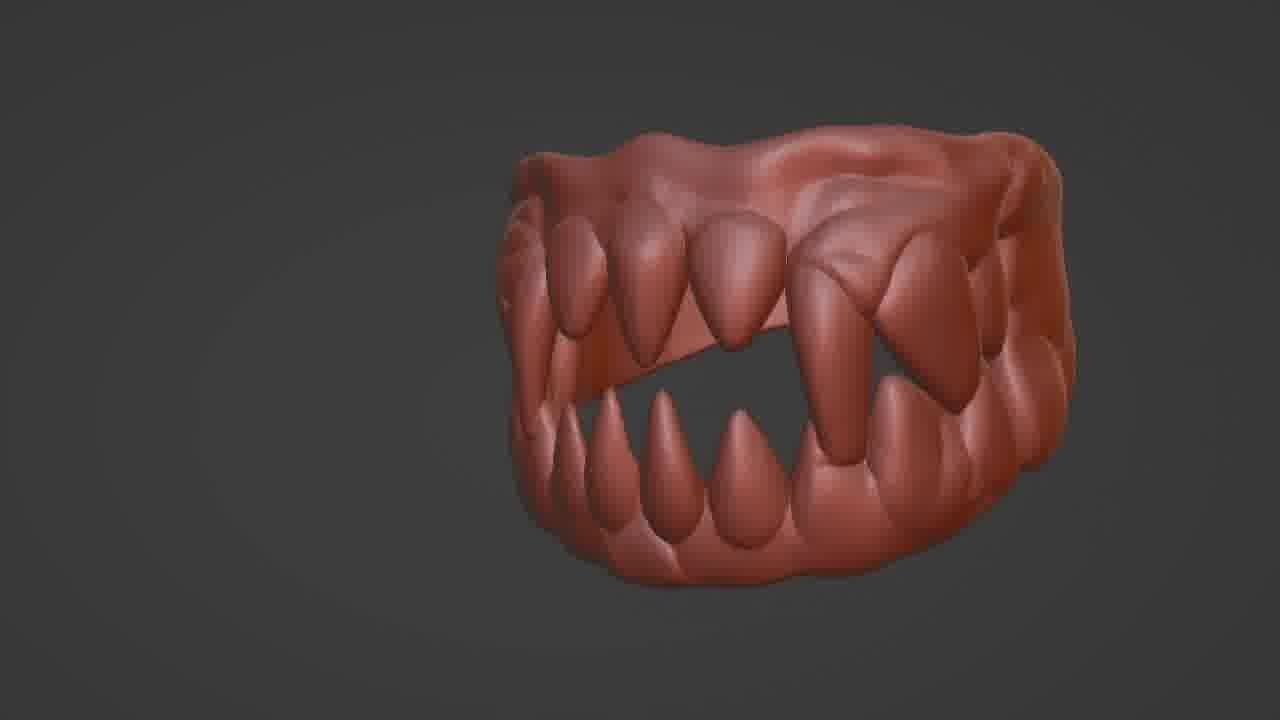 Mouth Ring 3D Printable STL Model  3D print model_28