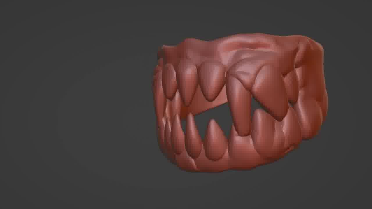 Mouth Ring 3D Printable STL Model  3D print model_17