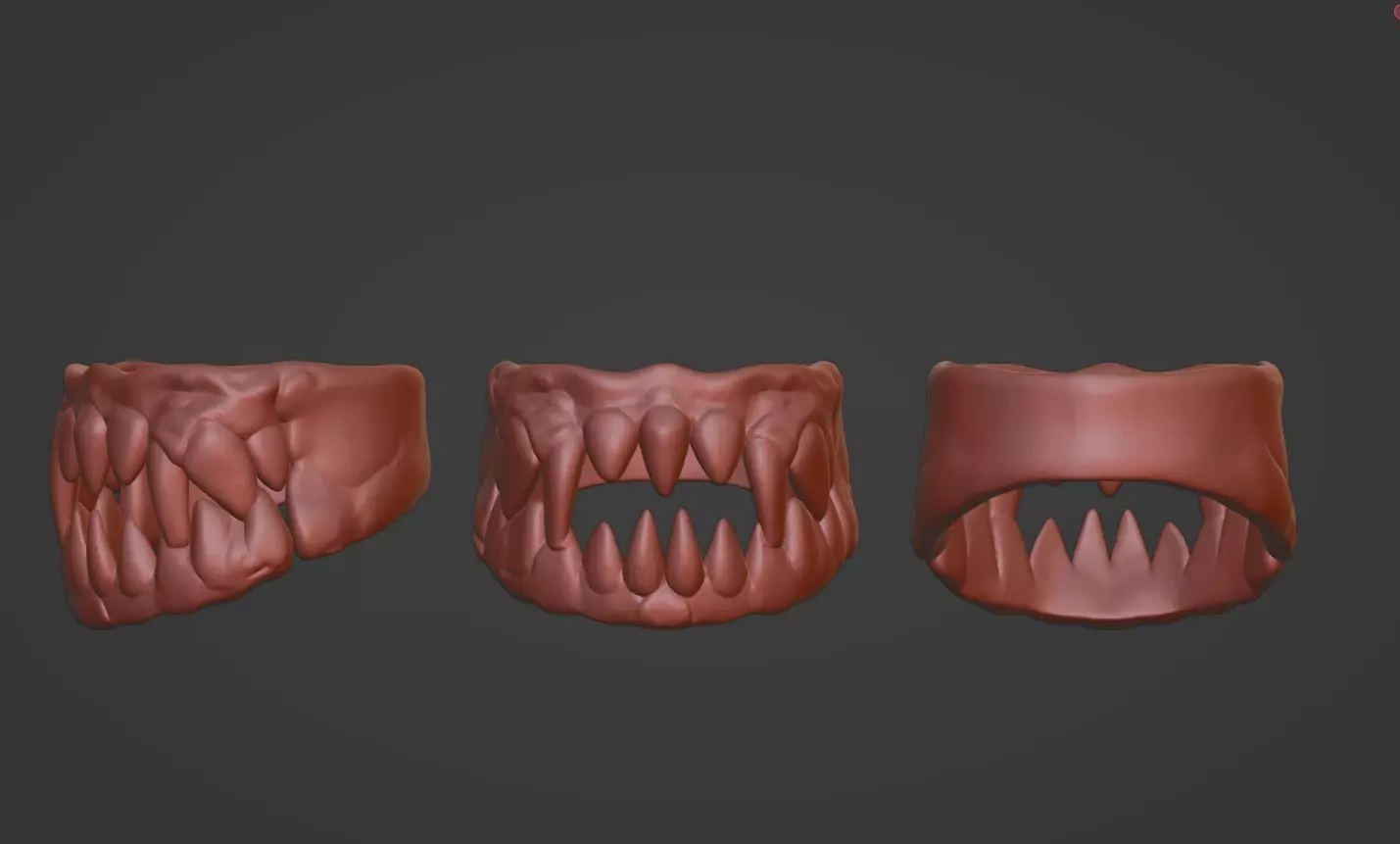 Mouth Ring 3D Printable STL Model  3D print model_0