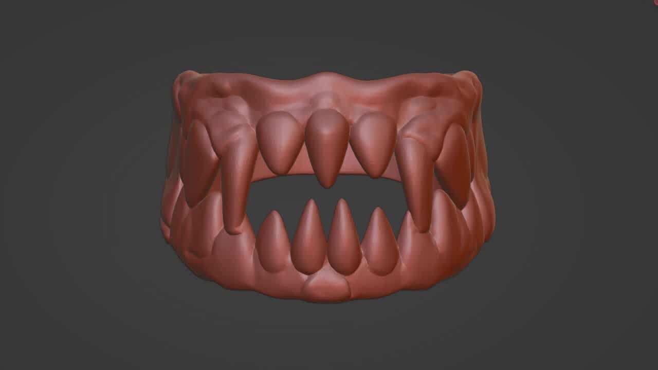Mouth Ring 3D Printable STL Model  3D print model_7