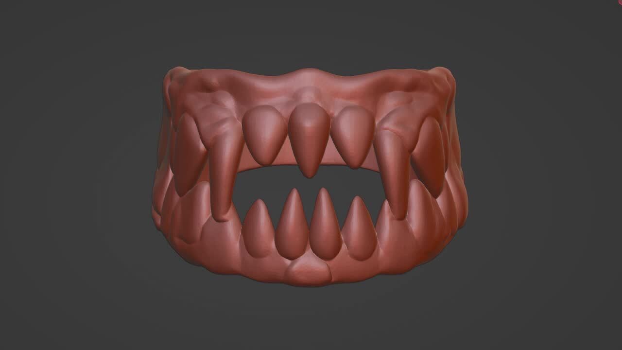 Mouth Ring 3D Printable STL Model  3D print model_6