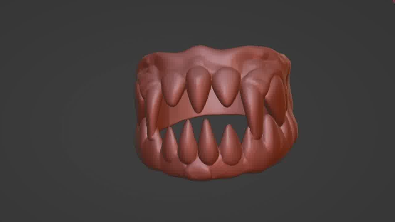 Mouth Ring 3D Printable STL Model  3D print model_11