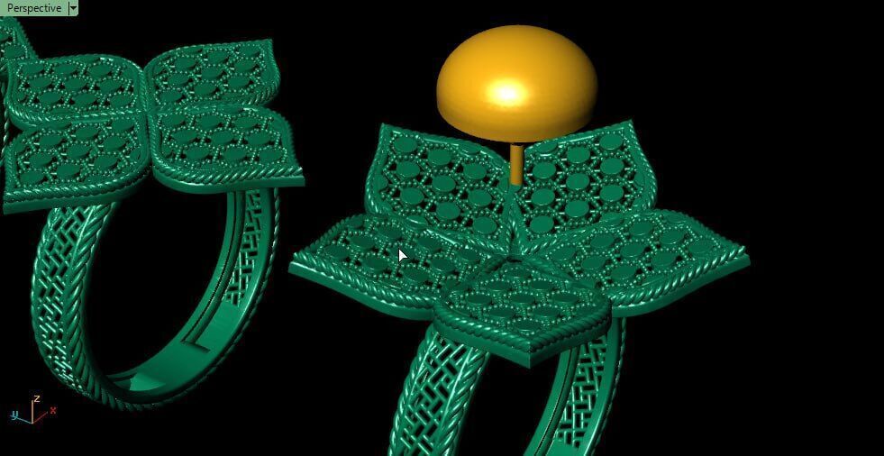 New arabic fuison rings 3D print model_5