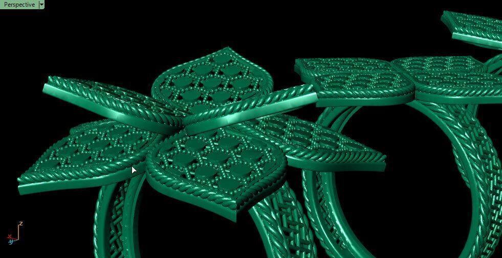 New arabic fuison rings 3D print model_4