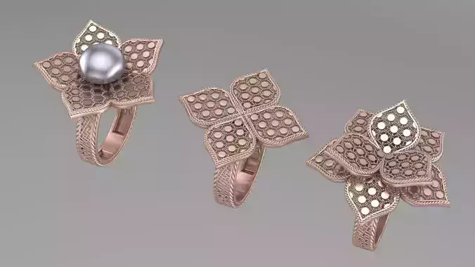 New arabic fuison rings 3D print model