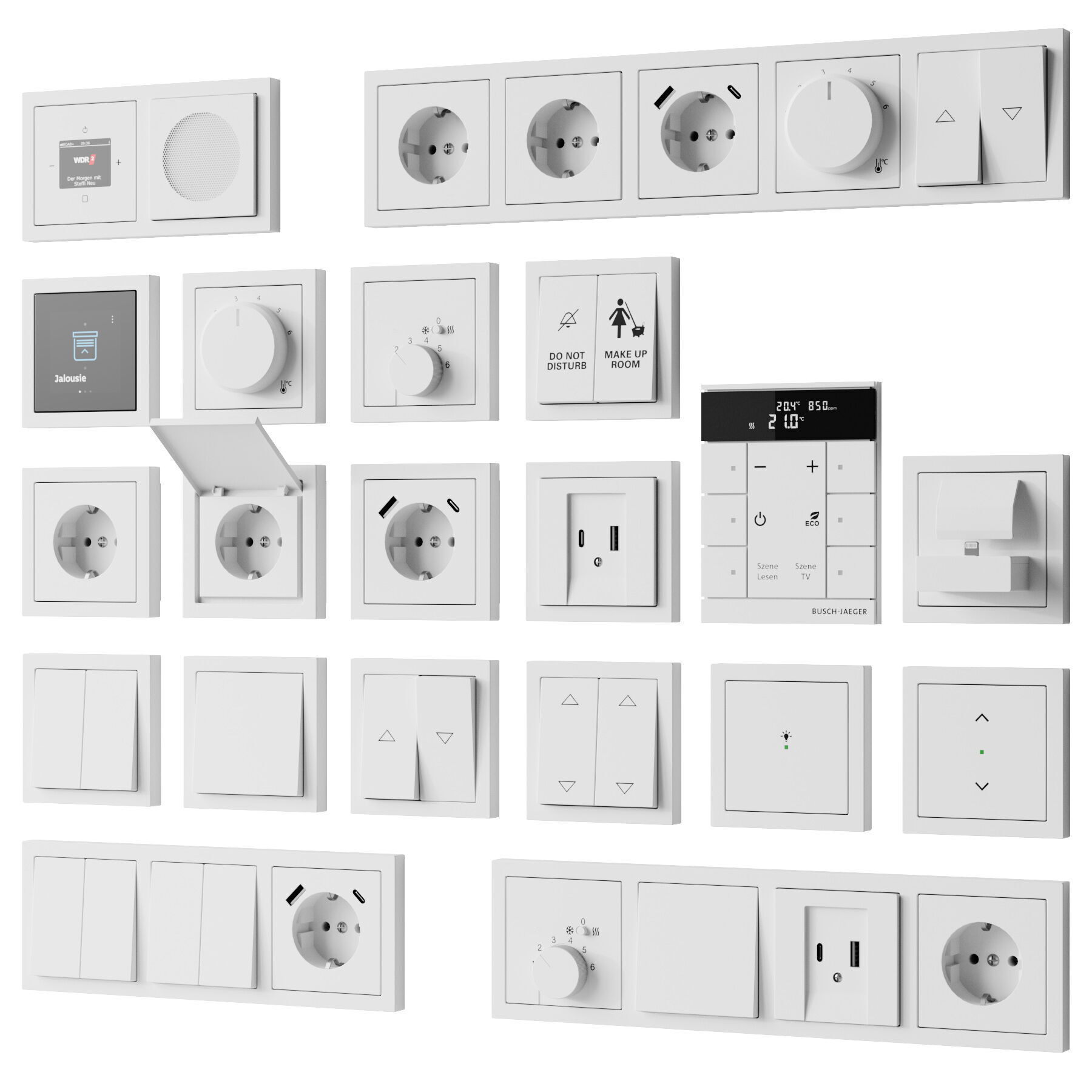 Sockets and switches 3D model_1