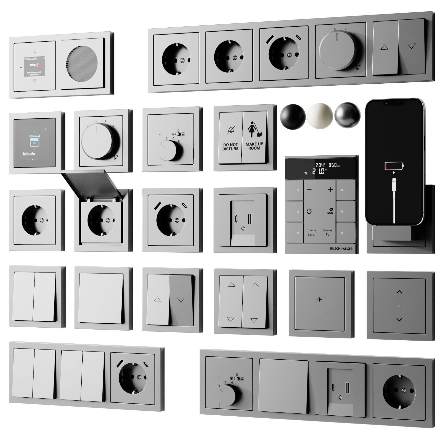 Sockets and switches 3D model_2