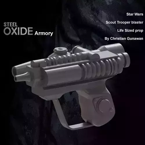 Scout trooper EC-17 blaster for 3D printing 3D print model