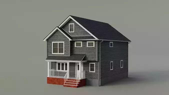 Low Poly house 21 Low-poly 3D model