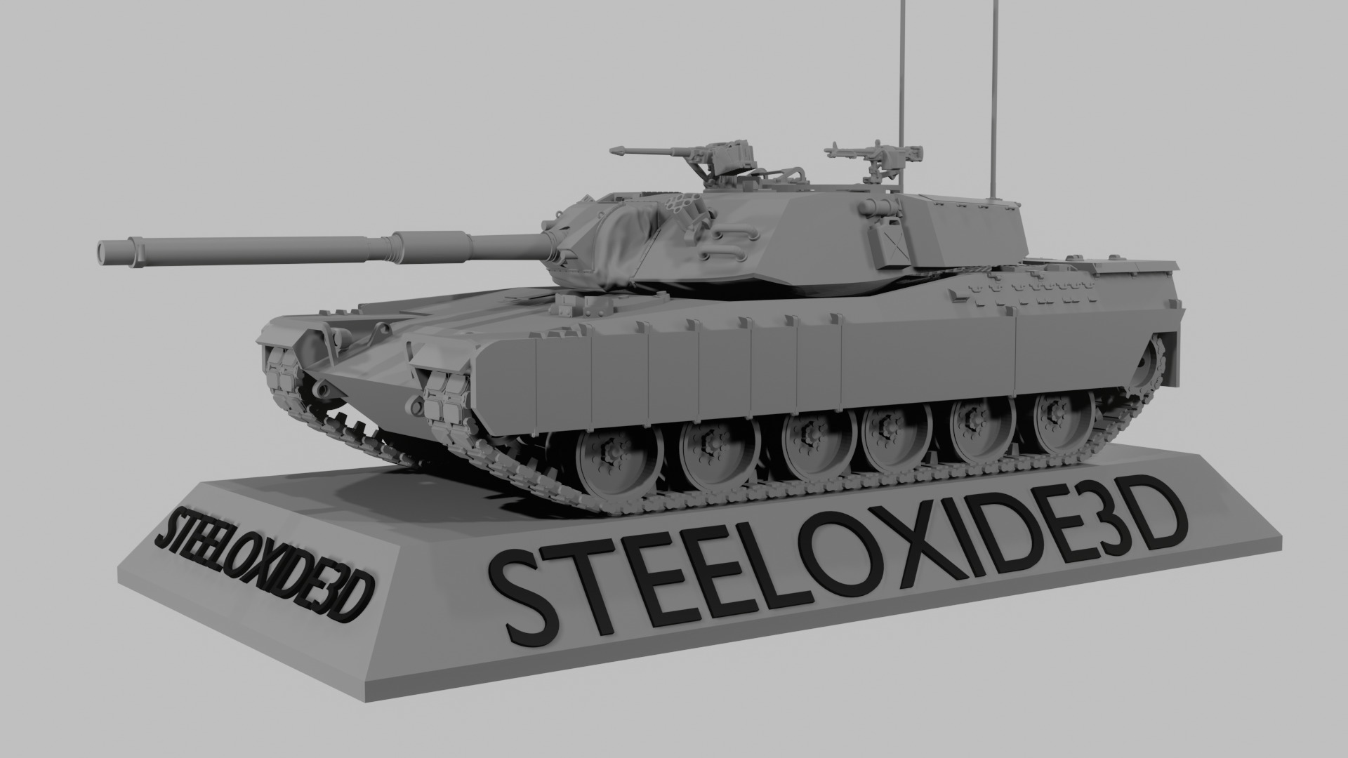 USA XM-1 GM M1 Abrams prototype predecessor  3D print model_6