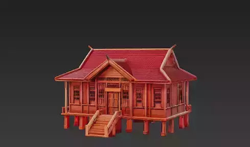 wooden elementary school