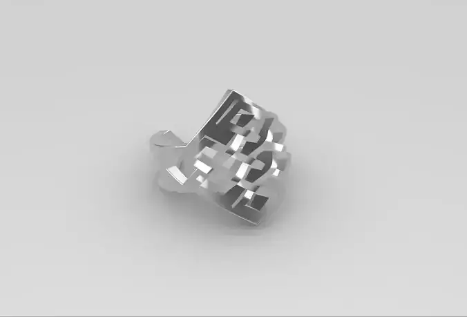 The Knot of Fortune Ring 3D print model