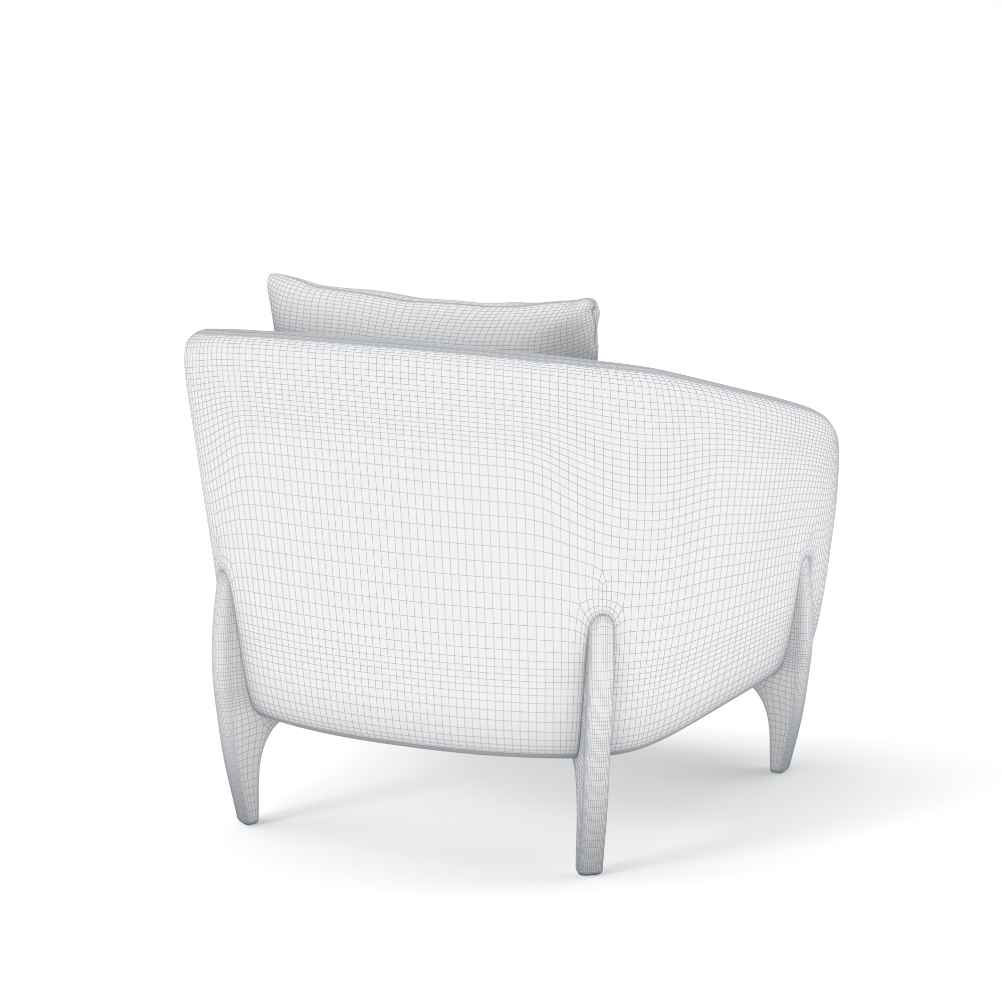 Arm Chair 3D model_9