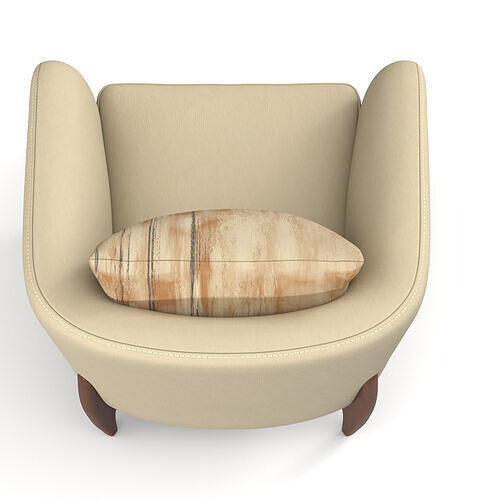 Arm Chair 3D model 7