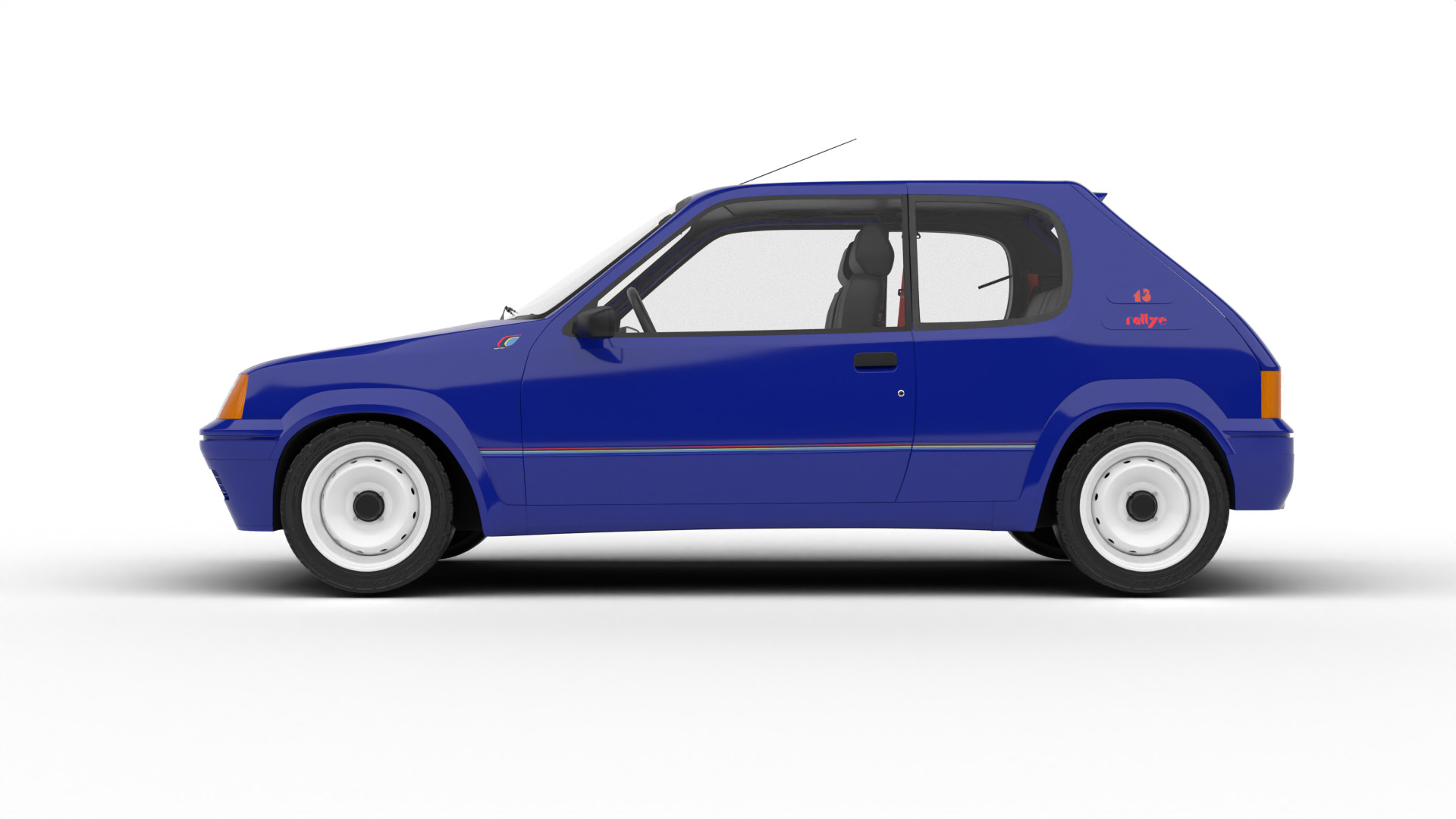 Peugeot 205 Rallye 1 3 1991 3d model 3D model_3