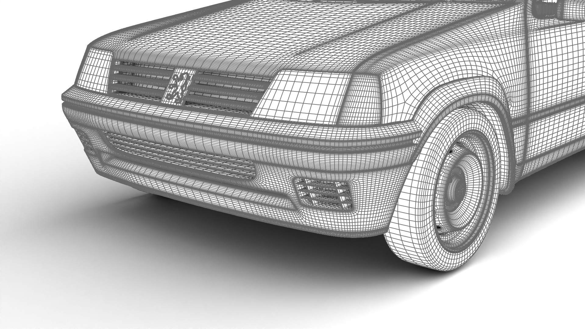 Peugeot 205 Rallye 1 3 1991 3d model 3D model_31