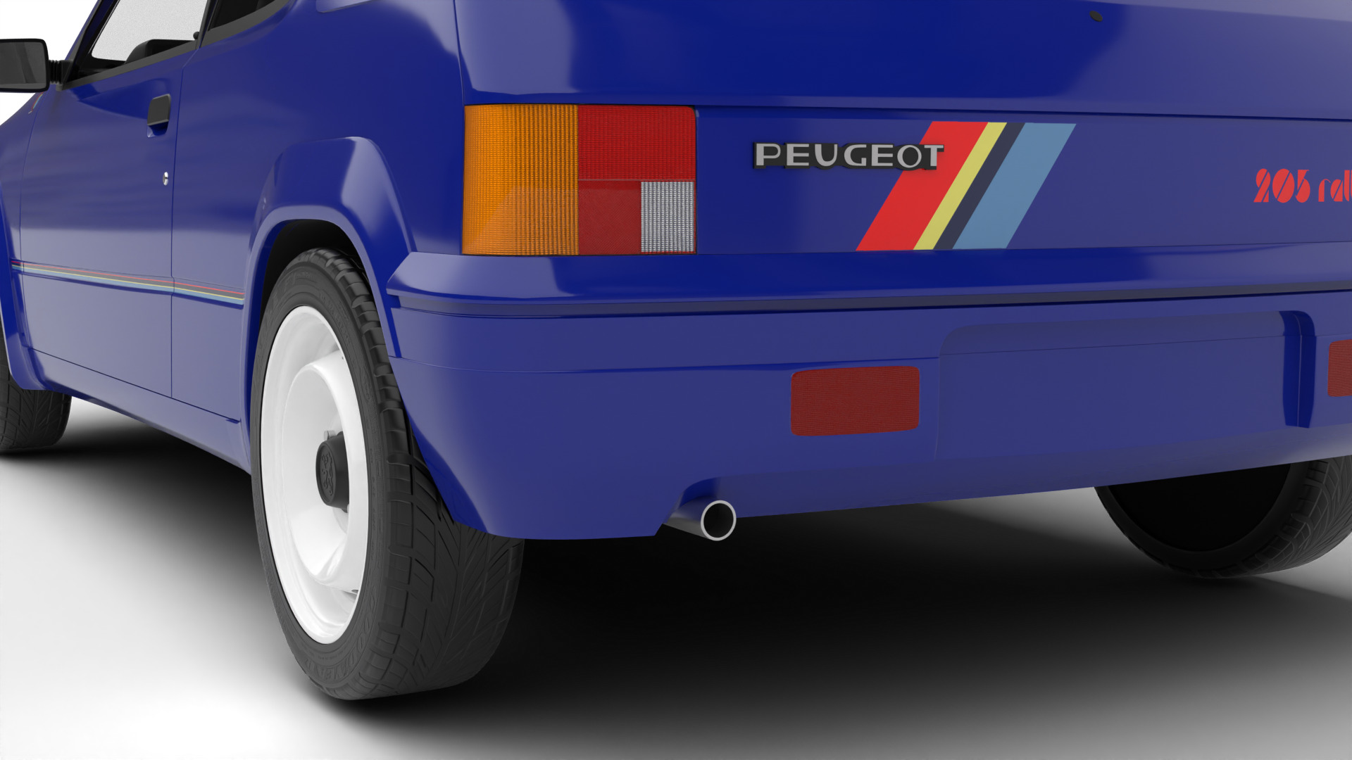 Peugeot 205 Rallye 1 3 1991 3d model 3D model_22