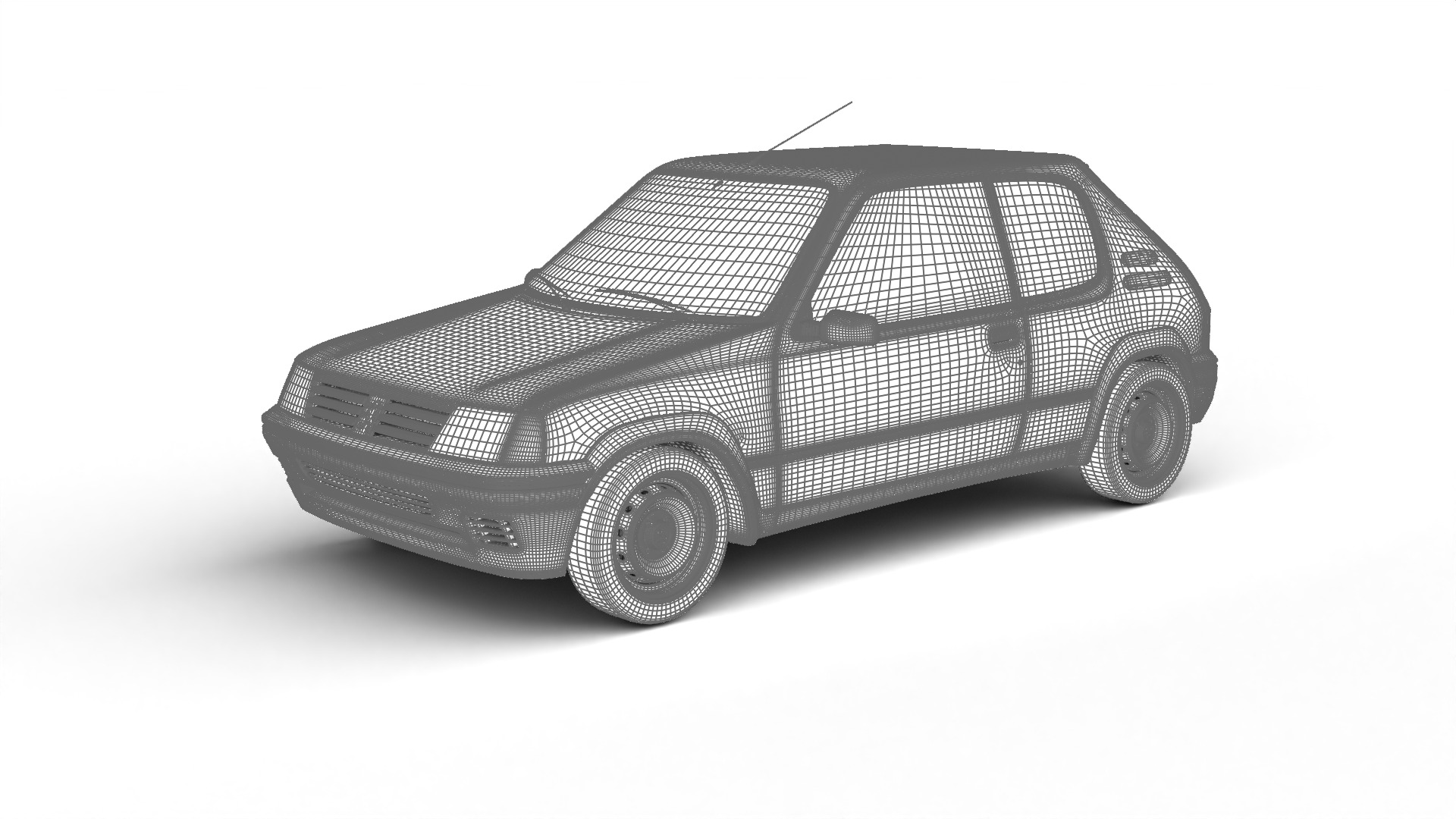 Peugeot 205 Rallye 1 3 1991 3d model 3D model_24