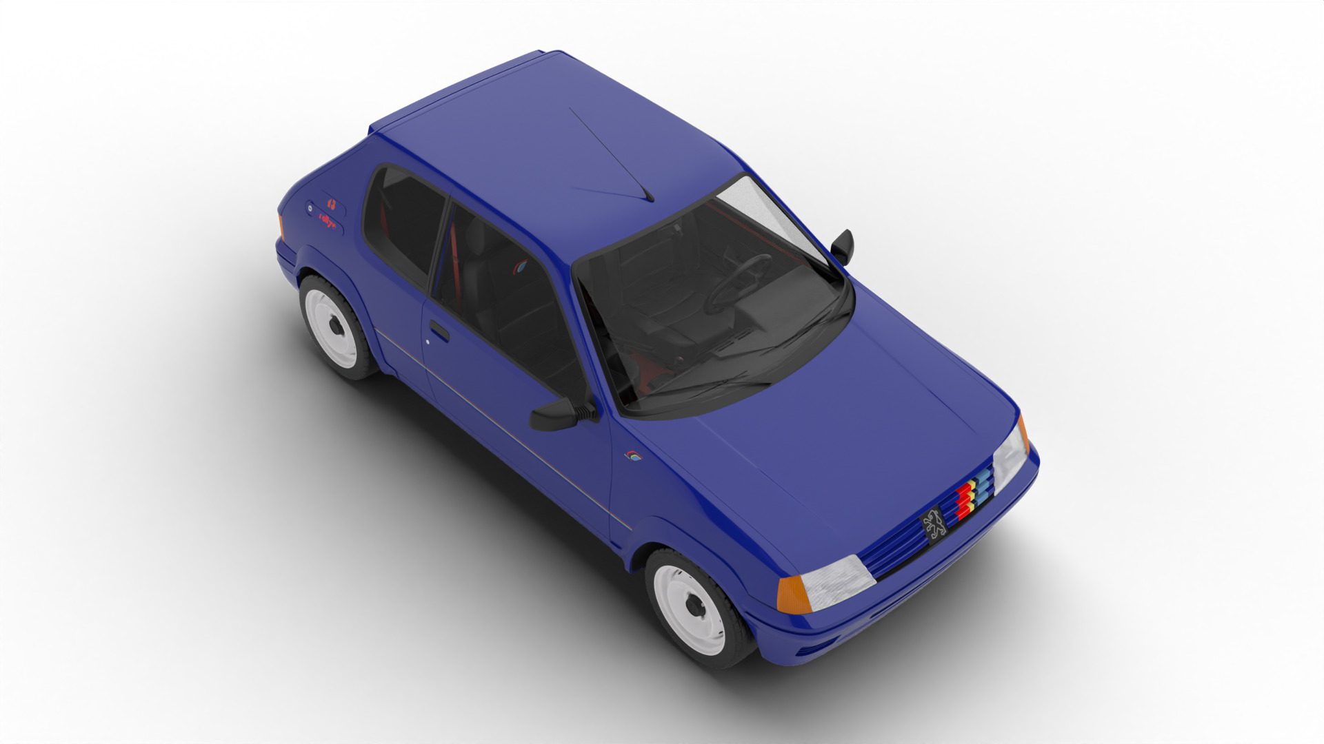 Peugeot 205 Rallye 1 3 1991 3d model 3D model_5