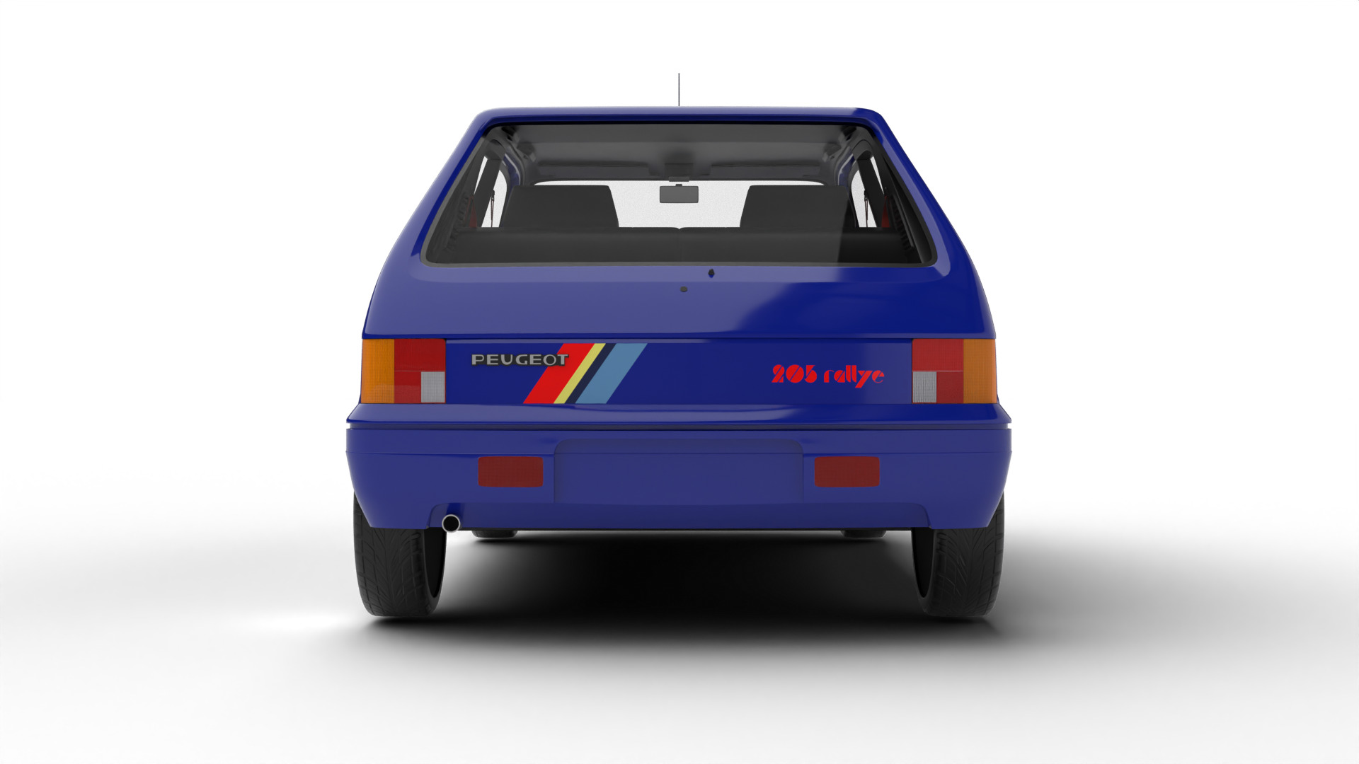 Peugeot 205 Rallye 1 3 1991 3d model 3D model_14