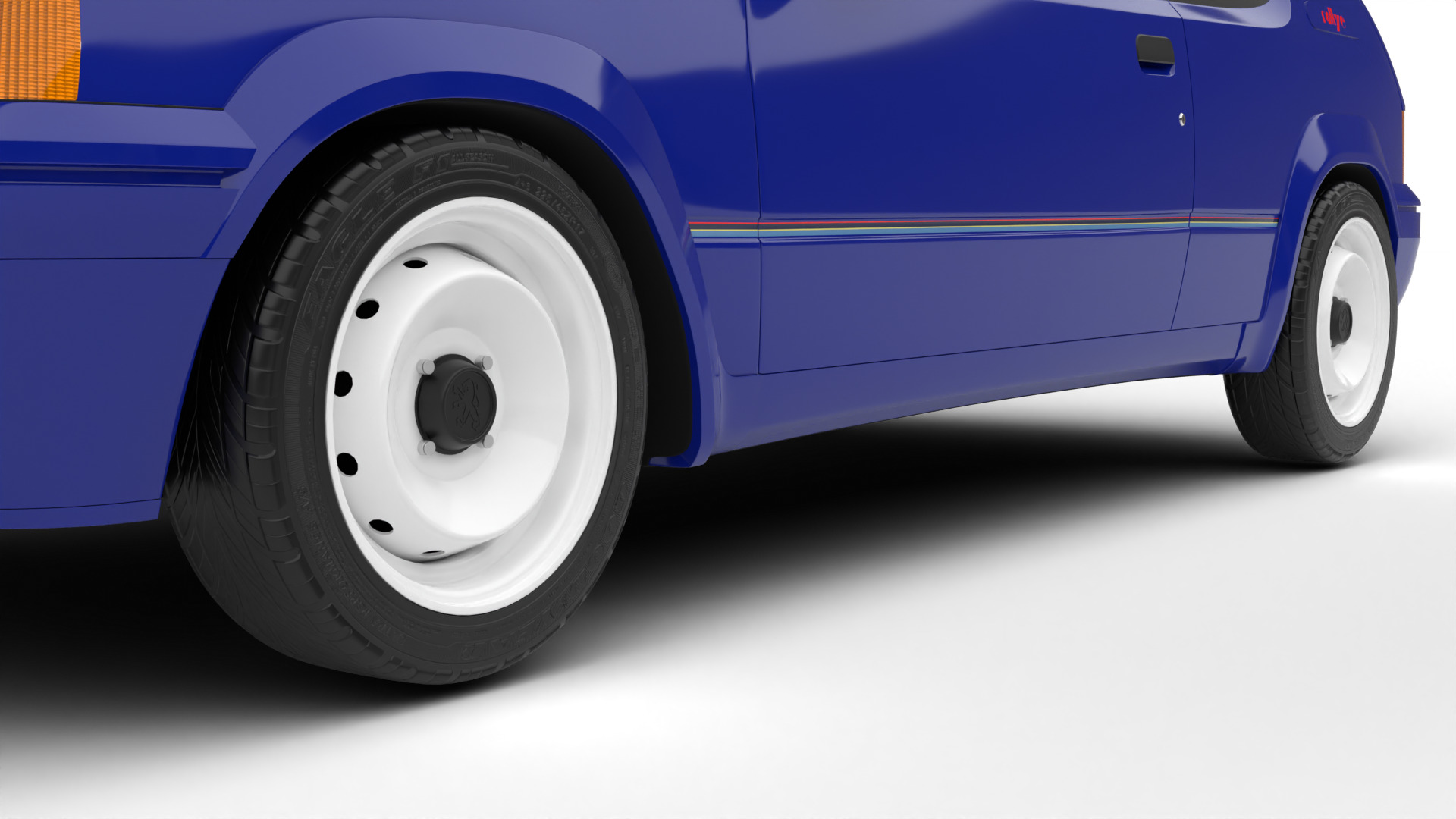 Peugeot 205 Rallye 1 3 1991 3d model 3D model_17