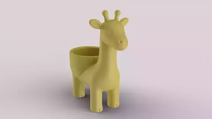 Giraffe Planter - Succulent