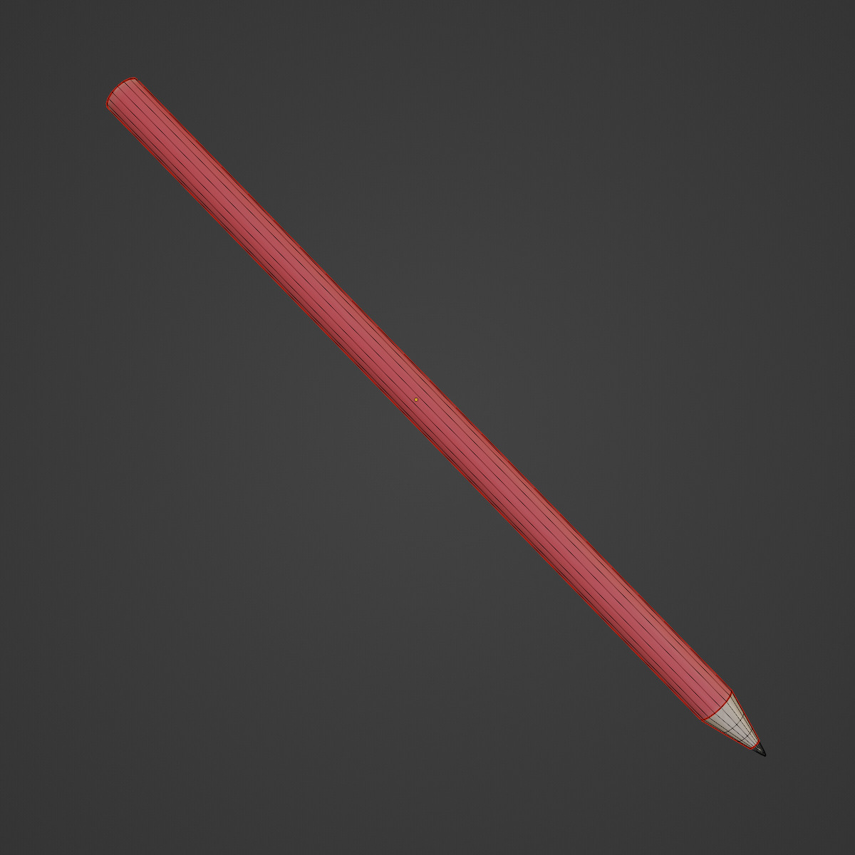 Color Pencil Free low-poly 3D model_7