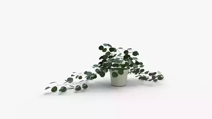 Faux Potted Trailing Leaf Plant