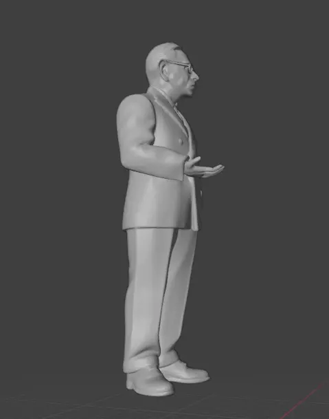 Jean-Paul Sartre 3D print model_25