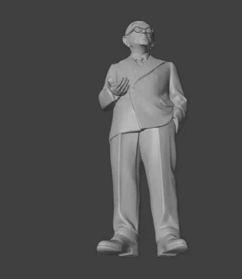 Jean-Paul Sartre 3D print model_6