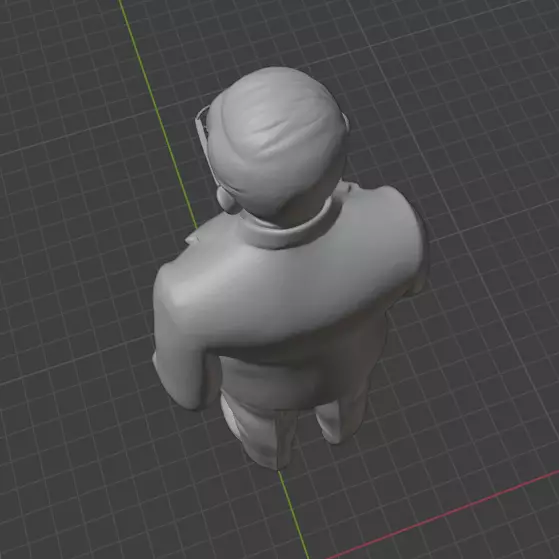 Jean-Paul Sartre 3D print model_28