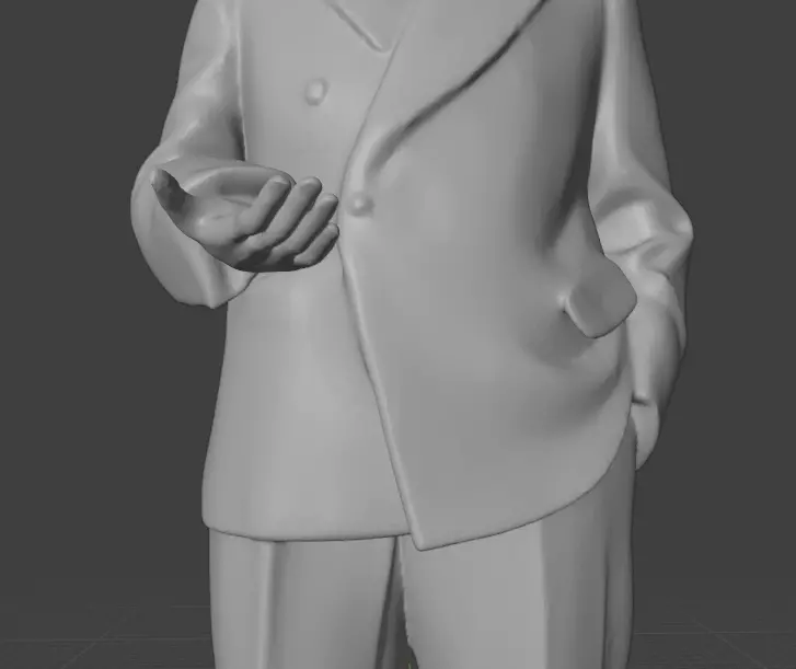 Jean-Paul Sartre 3D print model_12