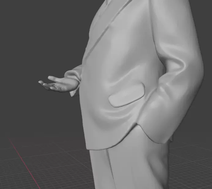 Jean-Paul Sartre 3D print model_14