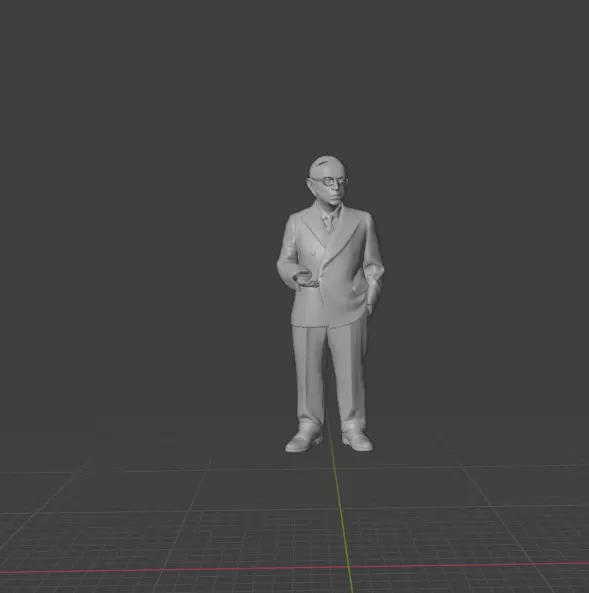 Jean-Paul Sartre 3D print model_0