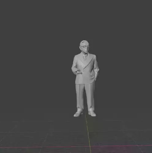 Jean-Paul Sartre 3D print model