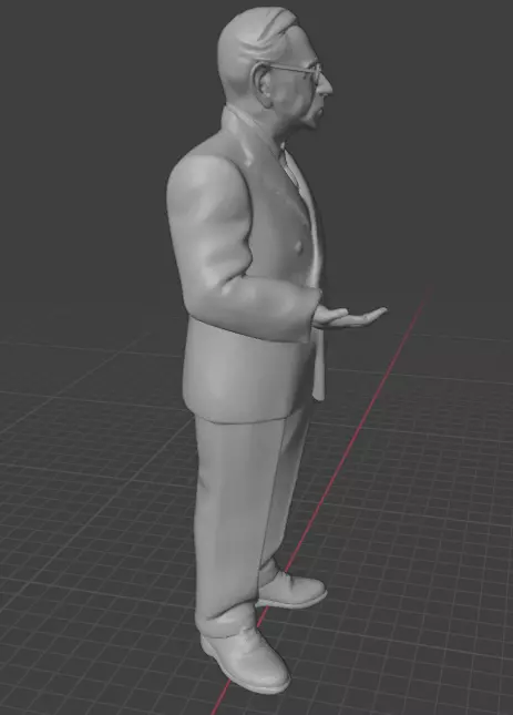 Jean-Paul Sartre 3D print model_24