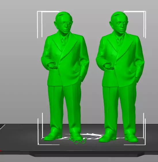 Jean-Paul Sartre 3D print model_21