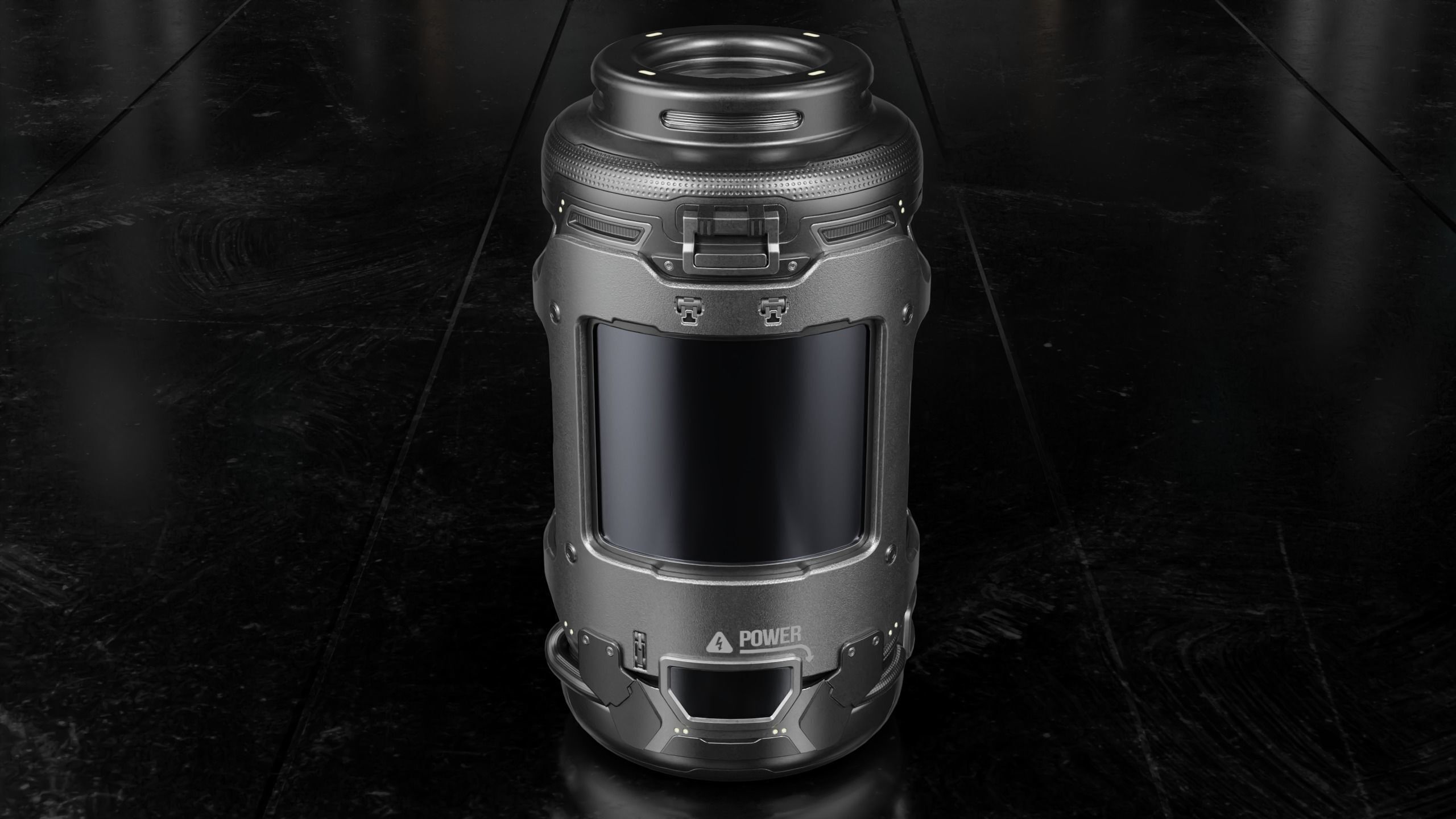 Sci-fi Barrel Low-poly 3D model_1