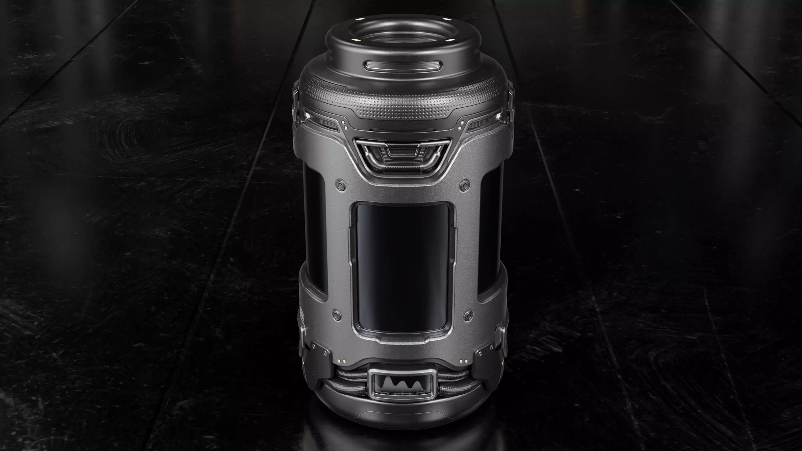 Sci-fi Barrel Low-poly 3D model_0