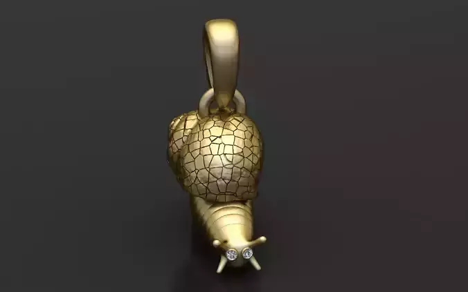 SNAIL ANIMAL PENDANT 3D PRINTABLE MODEL 3D print model