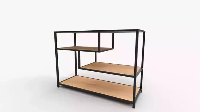 Lief Geometric Console Table Beige