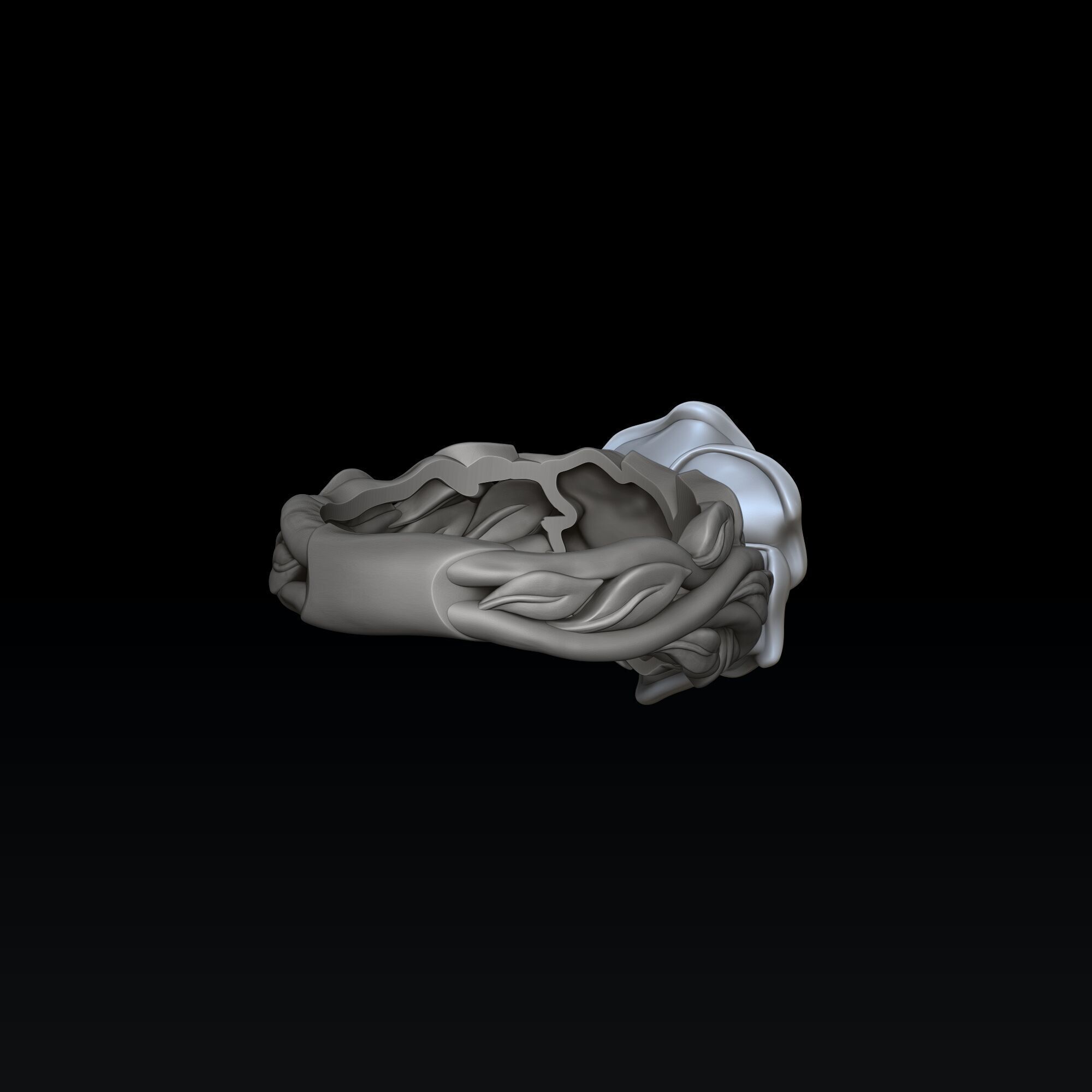 Rose Ring v2 3D print model_4
