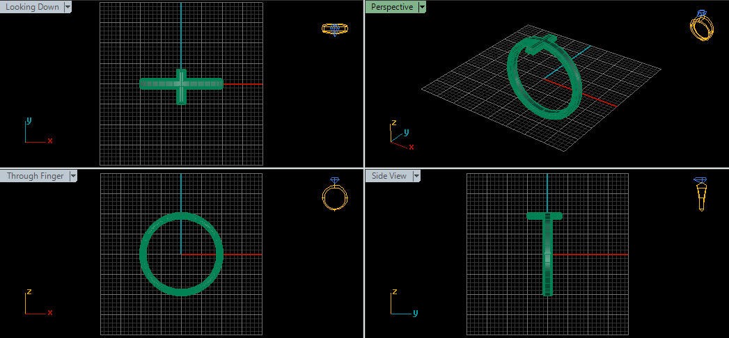 Women Ring 3D print model_40