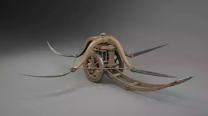 Da Vinci Scythe chariot 3D model