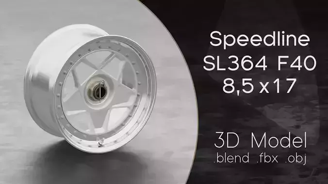 Speedline SL364 F40 Wheel 3D Model