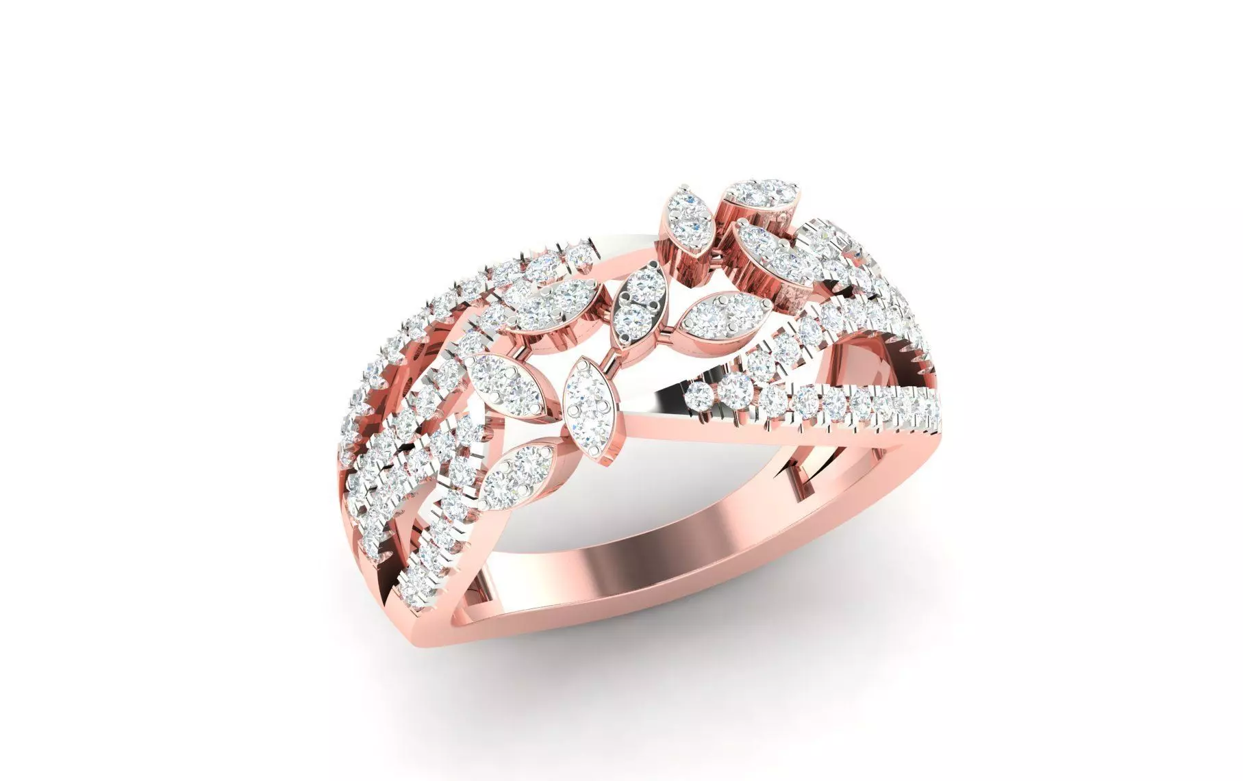 Women Ring  Render 3dm STL OBJ FBX Details 3D print model_0